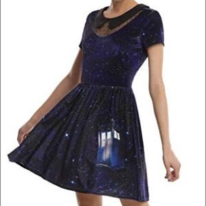 Doctor Who velvet galaxy TARDIS dress
